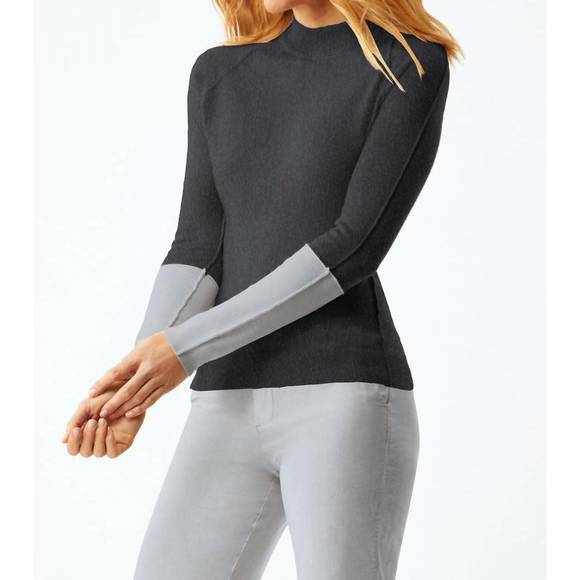NEW ECRU reglan sleeve sweater in charcoal